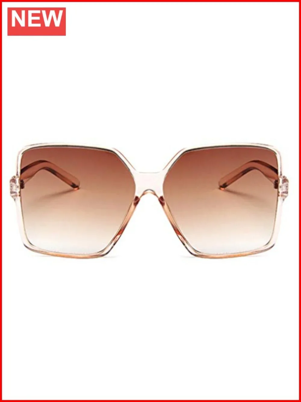Oversized Square Sunglasses for Women UV400 Protection Wide Trendy Shades